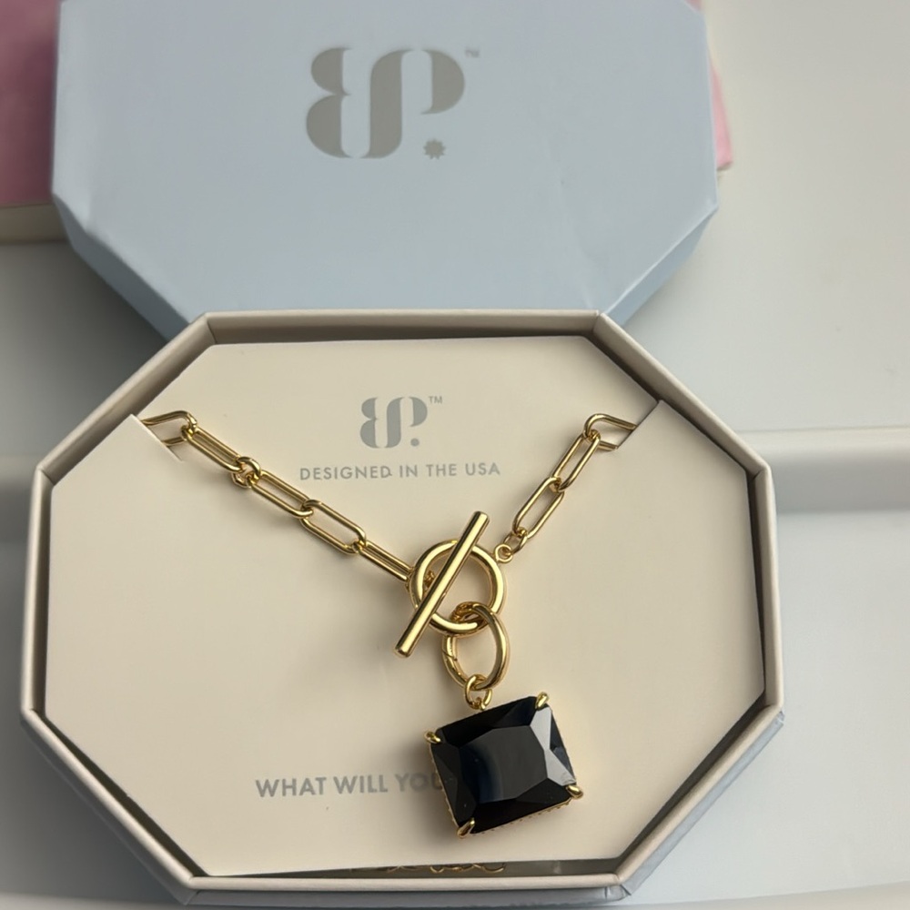 BOMB party necklace Just a Summer Dream Black Onyx Cubic Zirconia NK42492